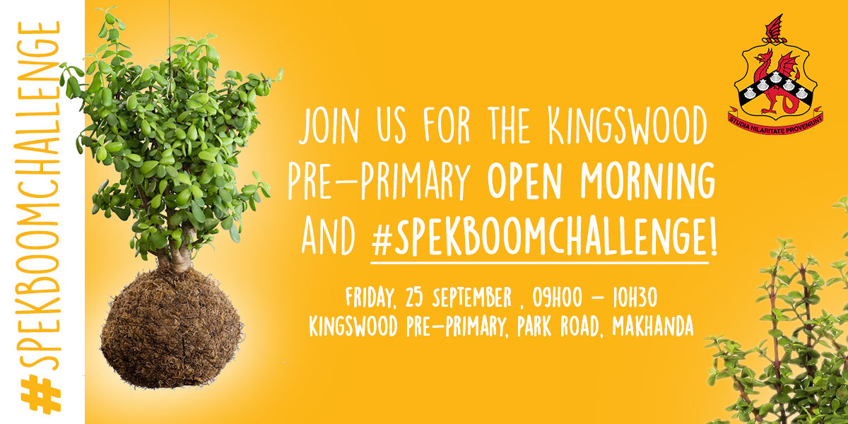 Pre-Primary Open Day Spekboom Event Banner Sept2020